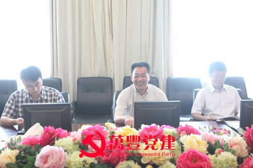 紹興市委副秘書長、市委辦主任鐘海來集團調研工作